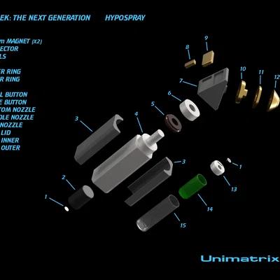 Star Trek: TNG Hypospray (Đạo cụ Hypospray TNG in 3D)