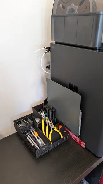 Máng xả poop Bambu P1S/X1C kèm đế Gridfinity và thùng “Loo” - Image 5