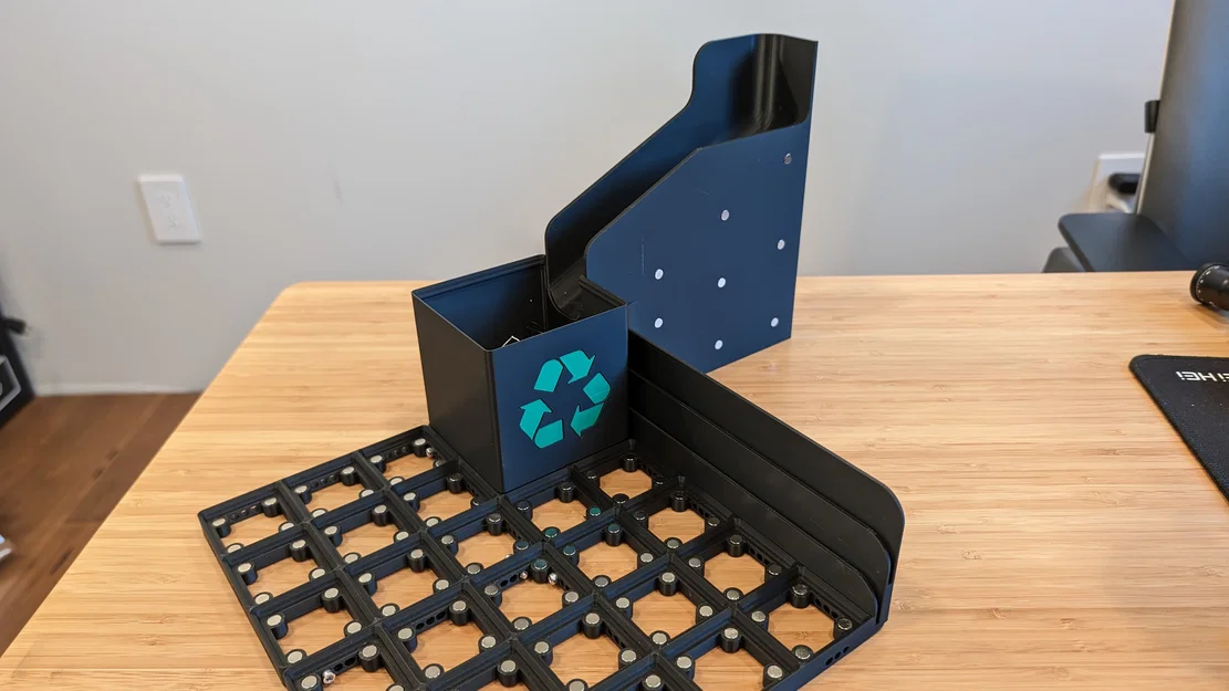 Máng xả poop Bambu P1S/X1C kèm đế Gridfinity và thùng “Loo” - Image 8