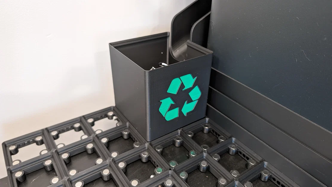 Máng xả poop Bambu P1S/X1C kèm đế Gridfinity và thùng “Loo” - Image 10