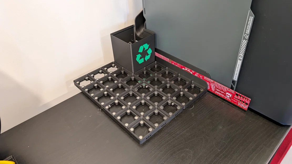 Máng xả poop Bambu P1S/X1C kèm đế Gridfinity và thùng “Loo” - Image 12