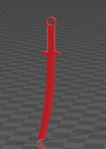 Móc khóa Katana 3D - Mẫu phụ kiện cá tính cực đẹp cho bạn - Image 1