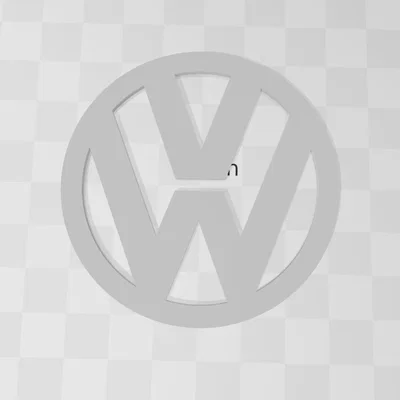 Mô hình bảng hiệu logo Volkswagen (VW) trang trí tường đẹp mắt