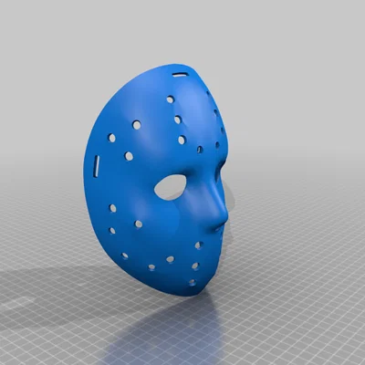 Mô hình mặt nạ kinh dị Jason Voorhees (Cosplay Props 3D)