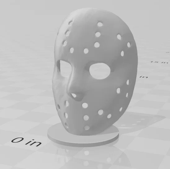 Mô hình trang trí nắp capo hình mặt nạ Jason in 3D ấn tượng - Image 1