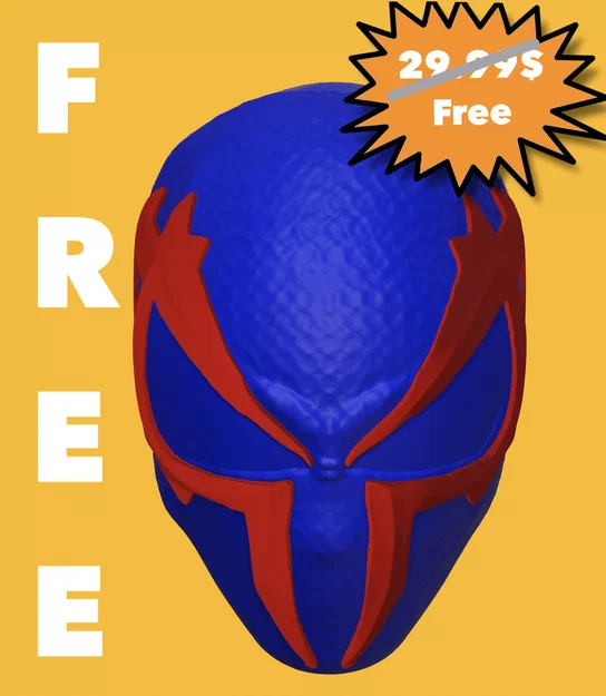 Mặt nạ 2099 free (2099 mask free) - Model 3D Printable - Image 1