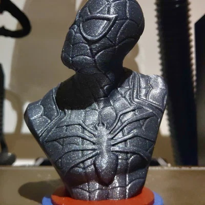 Mô hình tượng bán thân Spider-Man in 3D không cần support