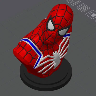 Tượng bán thân Spider-Man đa màu (Multi-Colour Spider-Man Bust)