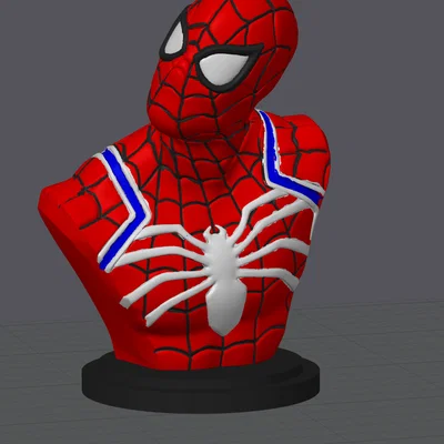 Tượng bán thân Spider-Man đa màu (Multi-Colour Spider-Man Bust)