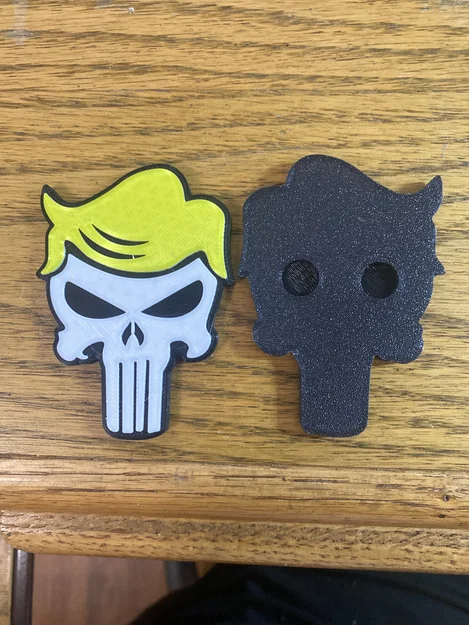 Nam châm trang trí đầu lâu Trump Punisher (in 3D file) - Image 1