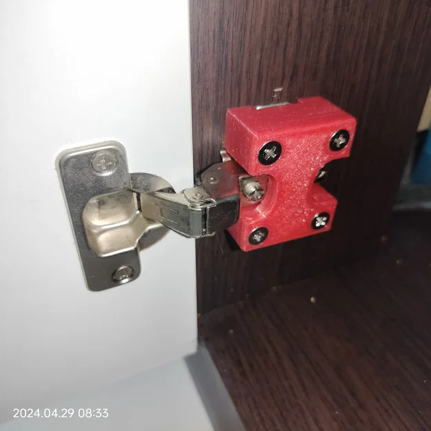 Miếng đệm 3D gia cố bản lề cửa tủ gỗ (Furniture Hinge Repair Part) - Image 1