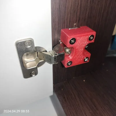 Miếng đệm 3D gia cố bản lề cửa tủ gỗ (Furniture Hinge Repair Part)