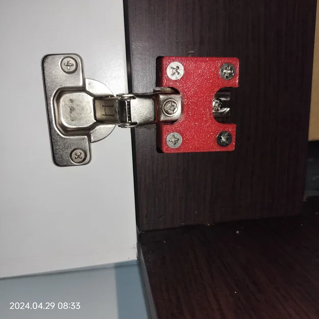 Miếng đệm 3D gia cố bản lề cửa tủ gỗ (Furniture Hinge Repair Part) - Image 6
