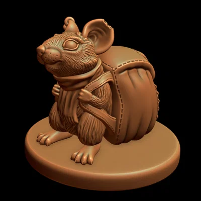 Pack Rat (Miniature 28mm in FDM-friendly)