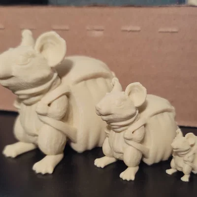 Pack Rat (Miniature 28mm in FDM-friendly)