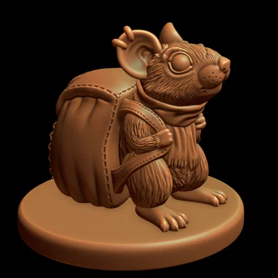 Pack Rat (Miniature 28mm in FDM-friendly)