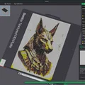 Mô hình 3D vị thần Anubis phong cách HueForge độc đáo - Thumbnail 3