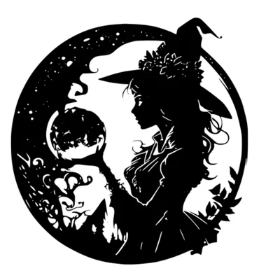 Tranh treo tường phù thủy Witch Wall Art độc đáo