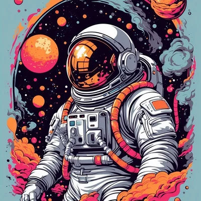 Astronaut Art - Tranh nghệ thuật 3D HueForge chủ đề vũ trụ