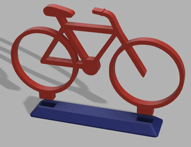Mô hình trang trí xe đạp 3D kèm đế để bàn độc đáo - Image 2