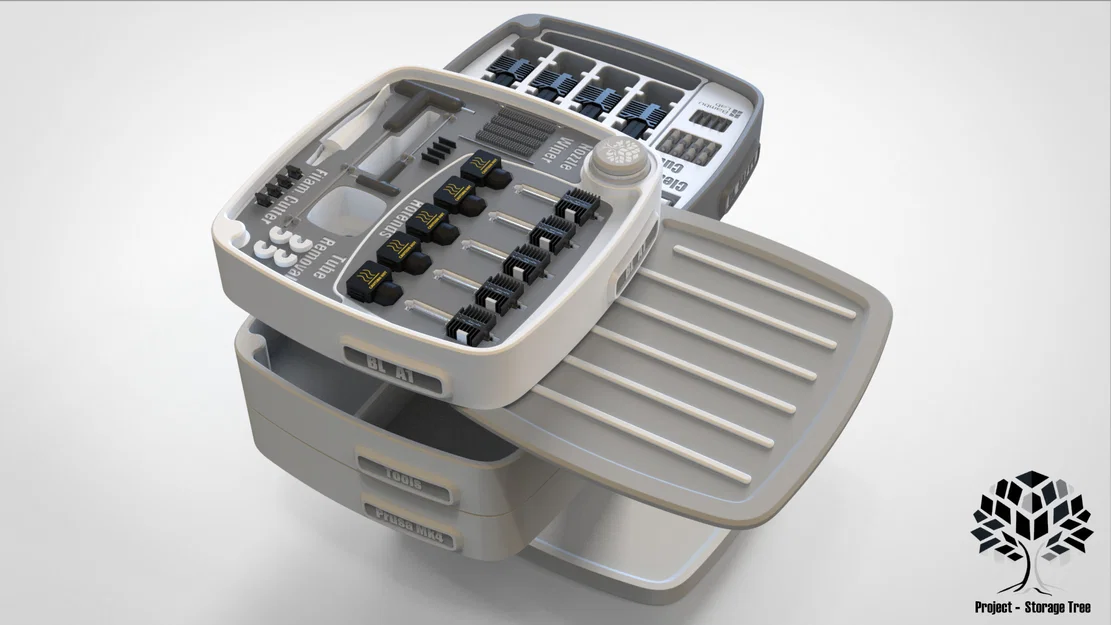 Modular Storage Tree – Hệ lưu trữ dạng cây modular gọn đứng - Image 1