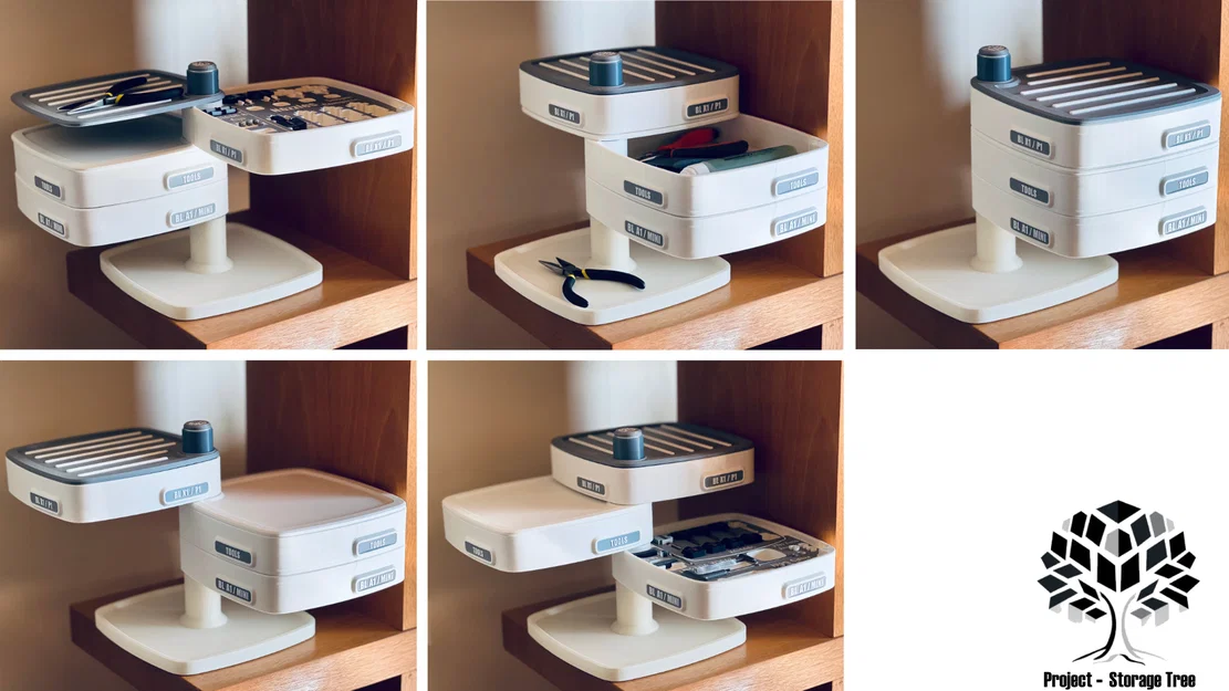 Modular Storage Tree – Hệ lưu trữ dạng cây modular gọn đứng - Image 2