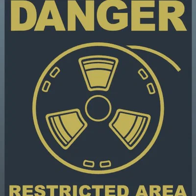 Biển cảnh báo khu vực in 3D (Printing Area Danger Sign) siêu độc lạ