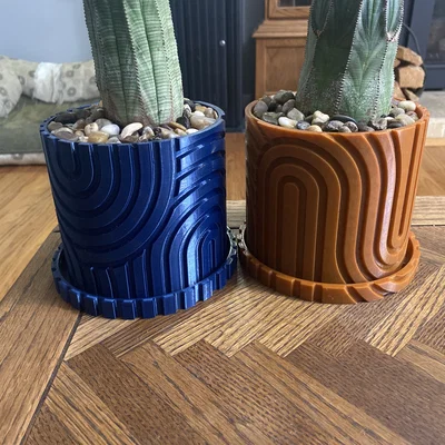 Khay hứng nước cho chậu cây 3D Sand Dune tiện lợi và thẩm mỹ