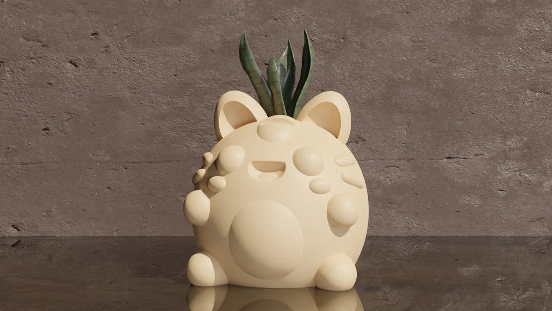 Meowth Dễ Thương – Chậu Trồng Cây Pokemon - Image 1