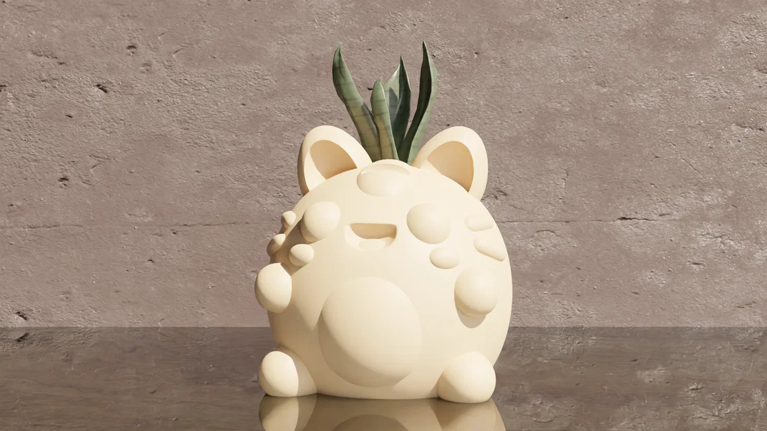 Meowth Dễ Thương – Chậu Trồng Cây Pokemon - Image 2