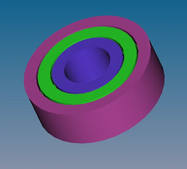 Vòng bi ma sát 608 tham số 8×22×7mm (print-in-place) - Image 2