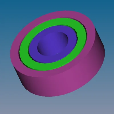 Vòng bi ma sát 608 tham số 8×22×7mm (print-in-place)