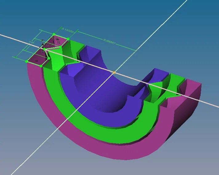 Vòng bi ma sát 608 tham số 8×22×7mm (print-in-place) - Image 3