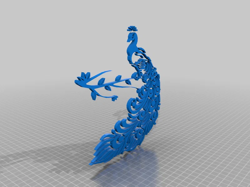 Wall Art Chim Công Oai Vệ: Vẻ Đẹp Sang Trọng In 3D - Image 2