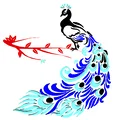 Wall Art Chim Công Oai Vệ: Vẻ Đẹp Sang Trọng In 3D - Thumbnail 7