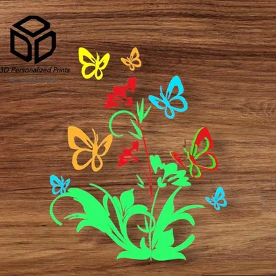 Tranh treo tường 2D Bướm & Hoa: Nâng tầm không gian