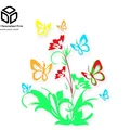 Tranh treo tường 2D Bướm & Hoa: Nâng tầm không gian - Thumbnail 5