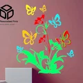 Tranh treo tường 2D Bướm & Hoa: Nâng tầm không gian - Thumbnail 8