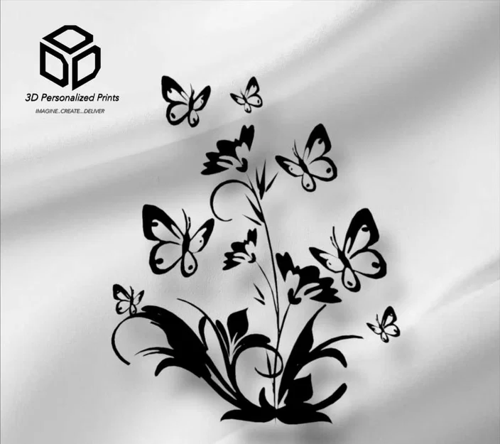 Tranh treo tường 2D Bướm & Hoa: Nâng tầm không gian - Image 9