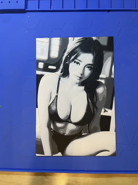 Cô gái bikini đen - Hueforge - Filament Painting - Image 2