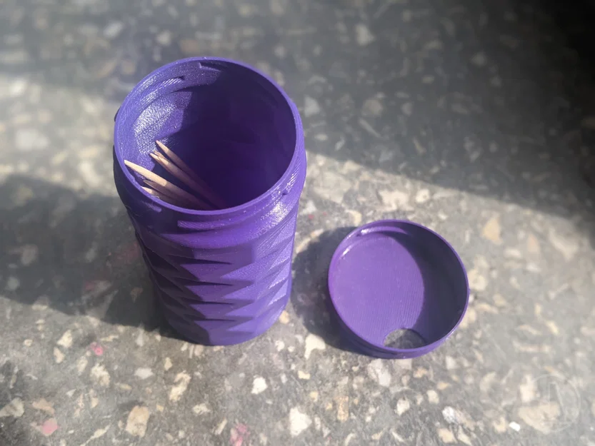 Hộp/ống đựng tăm (Toothpick case/box) in vase mode - Image 2