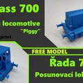 Đầu máy dồn toa ČD Class 700 (piggy) – model in 3D - Thumbnail 1