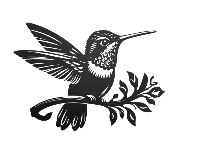 Tranh Treo Tường Chim Ruồi - Nam Châm - Image 3