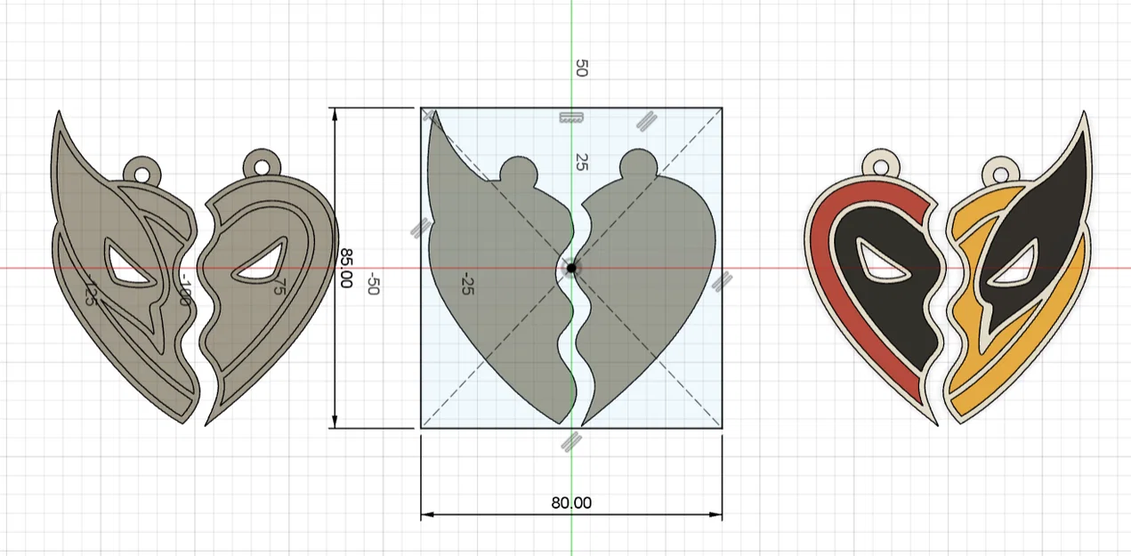 Deadpool Wolverine cho máy in không multicolor (thêm V2) - Image 3