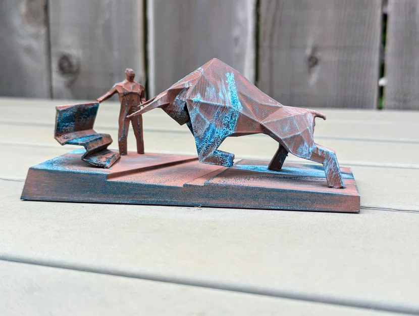 Mô hình Atreides Bull Split (tượng bò low-poly) - Hướng dẫn in 3D - Image 1