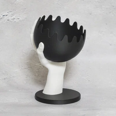 Mô hình trang trí Hand bowl holder (Bàn tay giữ bát) in 3D độc đáo