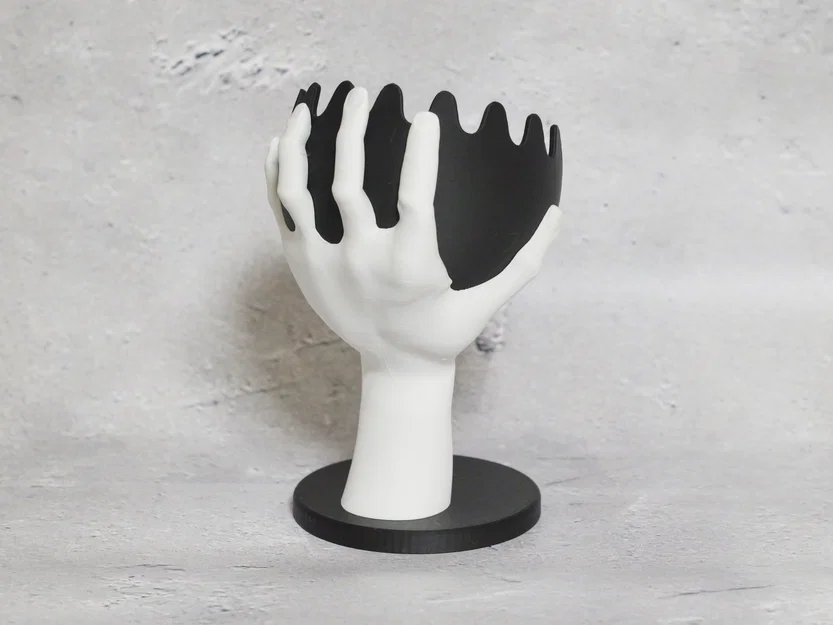 Mô hình trang trí Hand bowl holder (Bàn tay giữ bát) in 3D độc đáo - Image 3