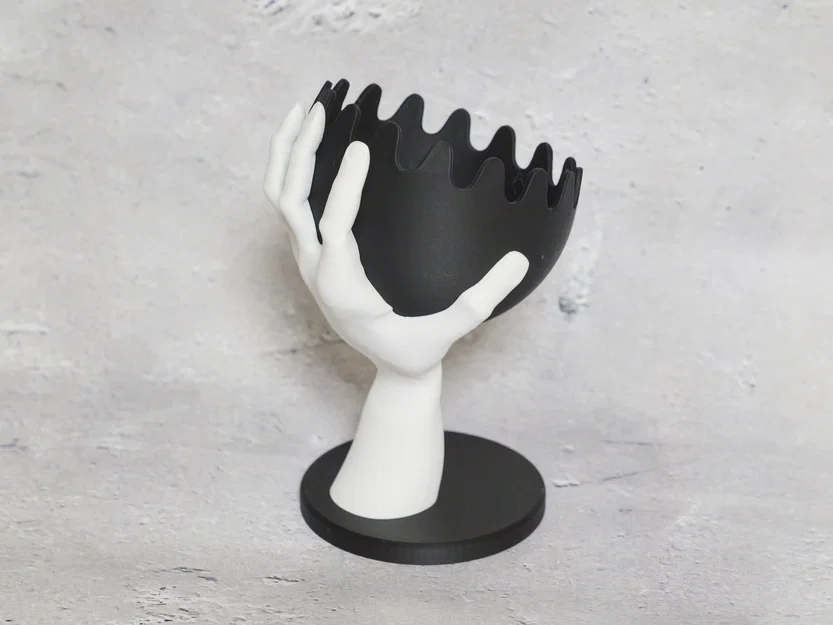 Mô hình trang trí Hand bowl holder (Bàn tay giữ bát) in 3D độc đáo - Image 4