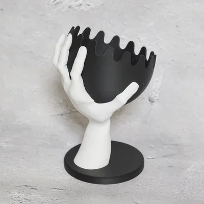 Mô hình trang trí Hand bowl holder (Bàn tay giữ bát) in 3D độc đáo