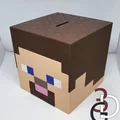 Heo đất Minecraft Steve (Minecraft Steve piggy bank) - Thumbnail 1
